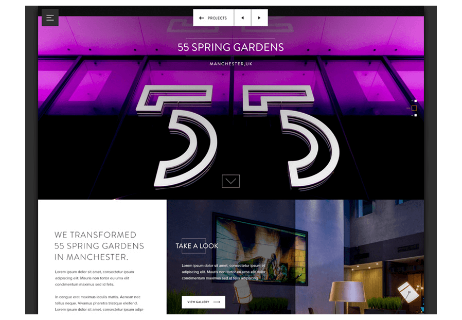 Wekilmangotta created the website for construction company ARCO to present their services